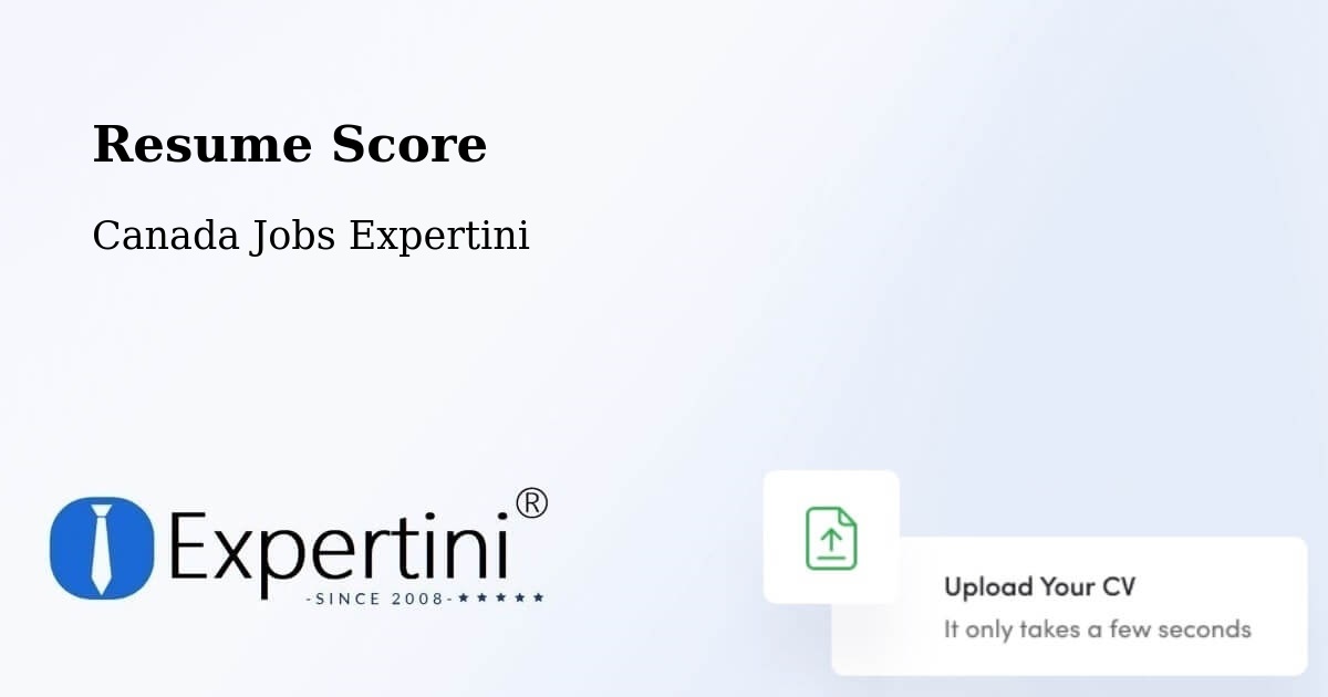 Resume Score & Job Description Match Tool – Kanata - Canada Jobs Expertini